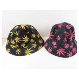 Pair of New Pot Leaf Bucket Hats
