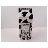 Fresh Cookies & Milk Ceramic Lidded Cookie Jar