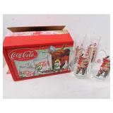 Coca-Cola Set of 6 Polar Bear Holiday Glasses &