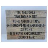 Tool Shop Funny Wall Sign 16" x 12"