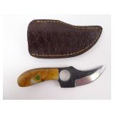MHS Cutlery Damascus Skinner Knife with Resin
