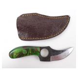 MHS Cutlery Damascus Skinner Knife with Resin
