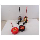 Pair of R/C Soccer Player Toys with Remotes