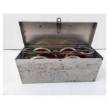 Vintage Speaker Car Reflector Kit in Metal Case