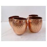 Lot of 4 Copper Mule Mugs