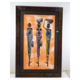 Three African Women By A. Matache Painting in