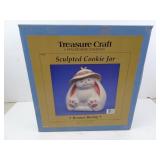 Treasure Craft Bonnet Bunny Ceramic Cookie Jar in