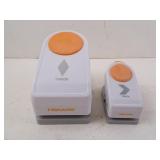 Lot of 2 Fiskars Shaped Hole Punches