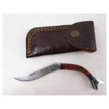 Folding Fish Shaped Damascus Pocket Knife MHS