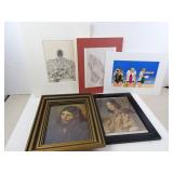 Lot of Misc. Art Prints with Frames