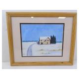 Approaching Home Watercolor Painting By M. Weerda