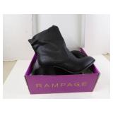 Rampage Evonne Size 11M Black Faux Leather Boots