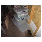 Lot of 3 Storage Totes w/ Lids