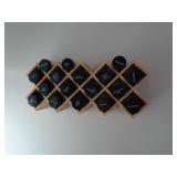 Wall Mount Spice Rack w/ Jars