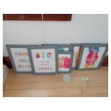 Lot of Framed Inspirational Art Prints 8"x10"