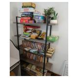 Contents of Shelves - Books Board Games &