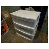 Sterlite Plastic Three-Drawer Storage