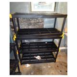 Plastic Shelving Unit 4ft Wide - 2 Parts