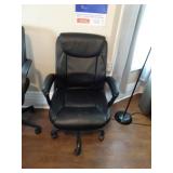 Black Padded Rolling Office Chair