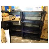 Lot of 2 Plastic Shelving Units 3ft Wide -