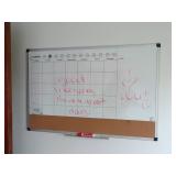 Wall Mounted Calendar Whiteboard & Corkboard -