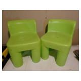 Lot of 2 Little Tikes Lime Green Blow Mold