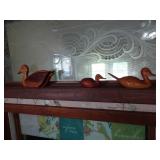 Lot of Decorative Wood Ducks
