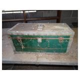 Antique Metal / Wood Toolbox w/ Contents