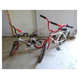Lot of 2 Children Sized Bikes