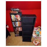 Lot of DVDs w/ Media Stands