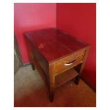 Wood End Table w/ Drawer