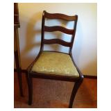 Antique Upholstered Wood Chair
