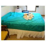 Full Sized Bed on Metal Frame - On Second Floor