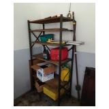 6ft Shelving Unit w/ Contents - Gas Can Tools