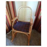 Sinew Webbing Back Rocking Chair