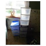 Lot of 3 Plastic Storage Drawers