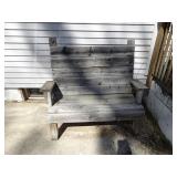 Handmade Wood Outdoor Bench