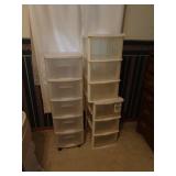 Lot of Plastic Storage Drawers