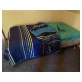 Twin Sized Bed w/ Metal Bed Frame - On Second