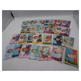 Lot of 1972 Topps Horizontal NFL Football Cards