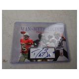 Not Signed Drew Brees Man Myth Legend Card - Not