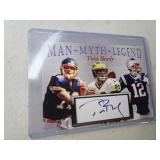 Not Signed Tom Brady Man Myth Legend Card - Not