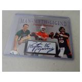 Not Signed Peyton Manning Man Myth Legend Card -