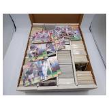 Large Lot of MLB & NBA Sports Cards in Divider