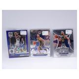 Lot of 3 Steph Curry Panini NBA Basketball Cards