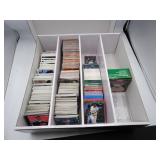 Large Lot of Misc. Sports Cards in Divider Box