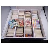 Large Lot of Misc. Sports Cards in Divider Box