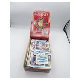 Lot of 1992 Donruss MLB Baseball Cards in Display