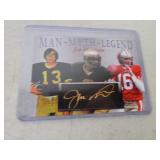 Not Signed Joe Montana Man Myth Legend Card - Not