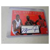Not Signed Michael Jordan Man Myth Legend Card -
